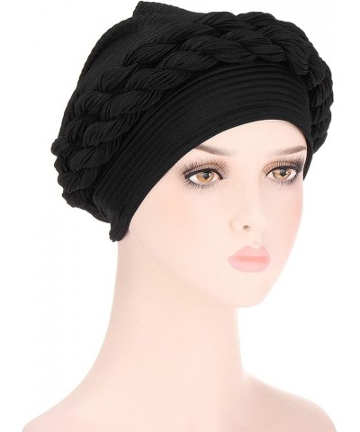 African Turban Head Wrap Hijab Braid Turban Hat $8.04 Skullies & Beanies