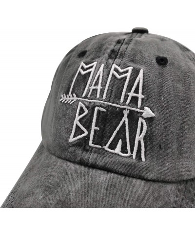 Embroidered Mom and Dad Hat Baby Announcement Adjustable Distressed Baseball Caps Papa Bear & Mama Bear $10.92 Baseball Caps