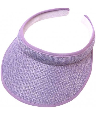 Women's Athletic Mesh Visor for Running, and Outdoor Activities Stylish Sun Hat Gifts Birthday Easter Purple $5.82 Visors