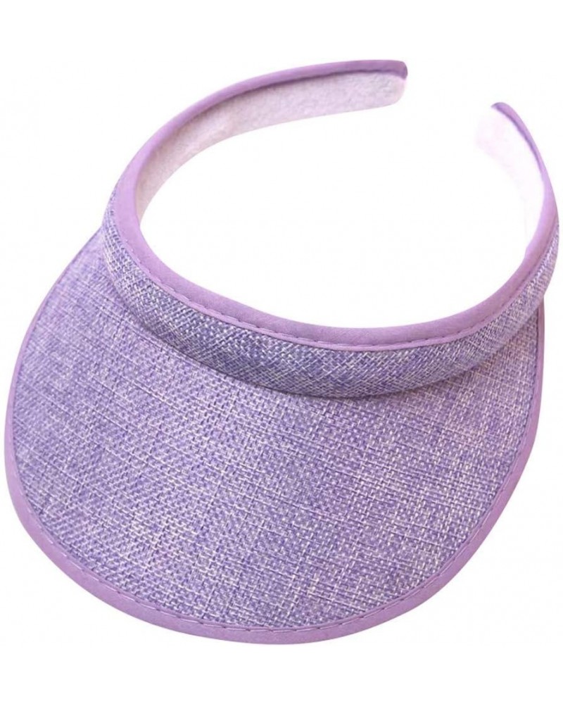 Women's Athletic Mesh Visor for Running, and Outdoor Activities Stylish Sun Hat Gifts Birthday Easter Purple $5.82 Visors