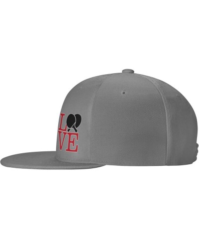 Love Table Tennis Cap for Men Women, Adjustable Baseball Cap Gray $10.02 Baseball Caps