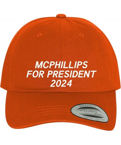 Mcphillips for President 2024 - Comfortable Dad Hat Baseball Cap Orange $13.36 Baseball Caps