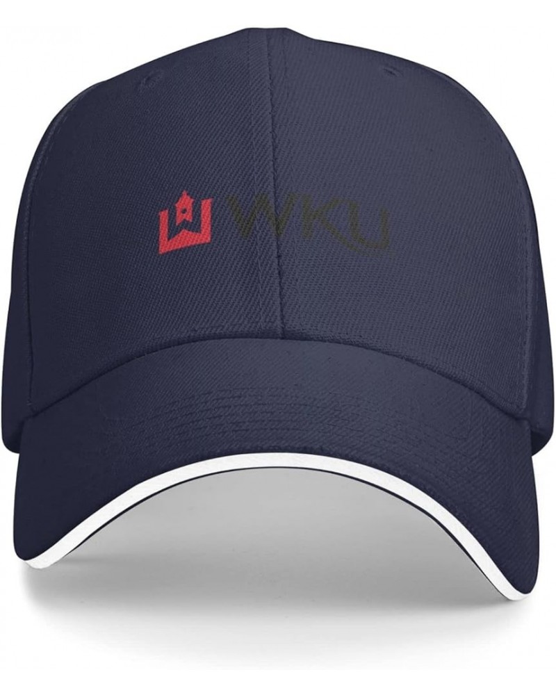 Western Kentucky University Logo Sandwich Cap Unisex Classic Baseball Capunisex Adjustable Casquette Dad Hat Navy Blue $8.25 ...