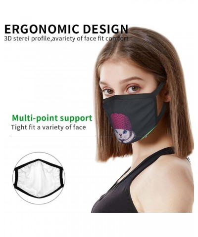 Cats Face Mask 2 Pcs Face Cover Reusable Washable Breathable for Men Women Balaclavas Bandanas Black $8.84 Balaclavas