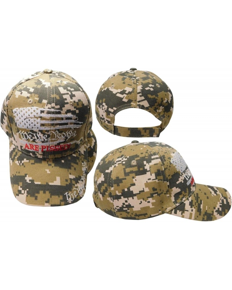 Baseball Cap - Trump 2024 We The People are Pissed USA Distress Flag ACU Digital Camo Cap Hat - Tactical Adjustable Hat $18.2...