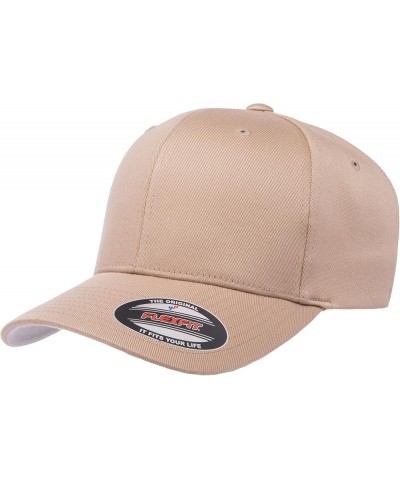 Men's Athletic Baseball Fitted Cap Khaki $20.49 Baseball Caps