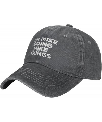 Funny Hat Im Mike Doing Mike Things Hat Women Dad Hat Trendy Caps Deep Heather $11.51 Baseball Caps