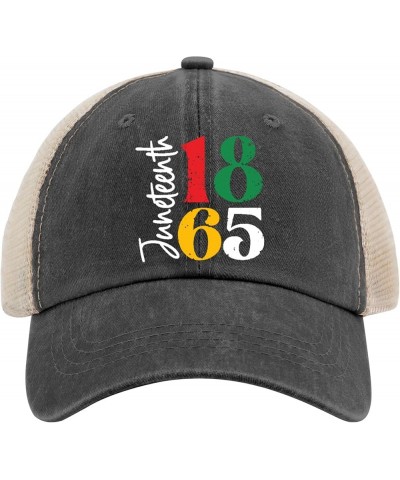 1865 Juneteenth Sun hat Mens Trucker hat AllBlack Black Bucket hat Gifts for Mom Baseball Cap Allblack $9.16 Baseball Caps