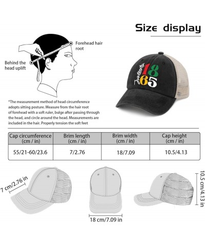 1865 Juneteenth Sun hat Mens Trucker hat AllBlack Black Bucket hat Gifts for Mom Baseball Cap Allblack $9.16 Baseball Caps