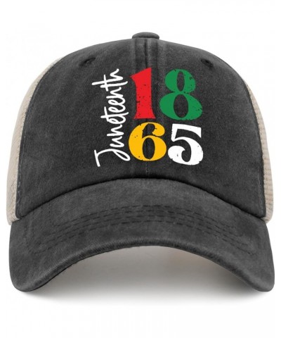 1865 Juneteenth Sun hat Mens Trucker hat AllBlack Black Bucket hat Gifts for Mom Baseball Cap Allblack $9.16 Baseball Caps