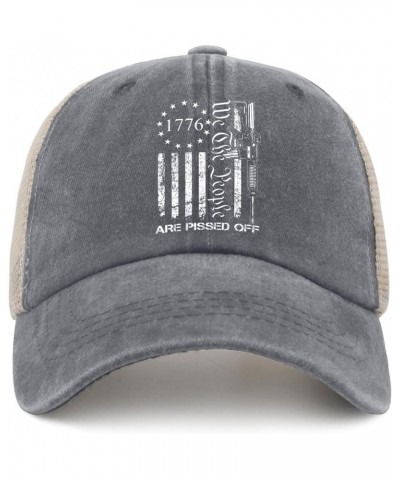 We The People are Pissed Off Hats Vote Hats for Women Mens AllBlack Birthday Hat Trucker Hat Beach Hat Gray01 $12.64 Cowboy Hats