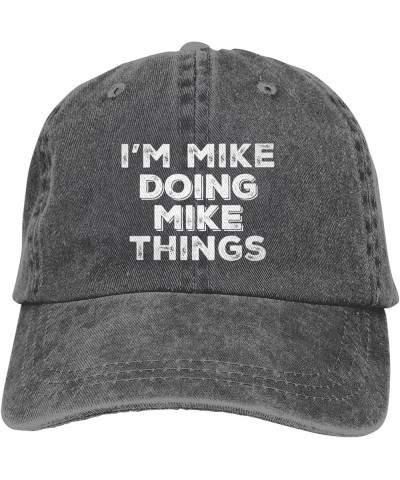 Funny Hat Im Mike Doing Mike Things Hat Women Dad Hat Trendy Caps Deep Heather $11.51 Baseball Caps