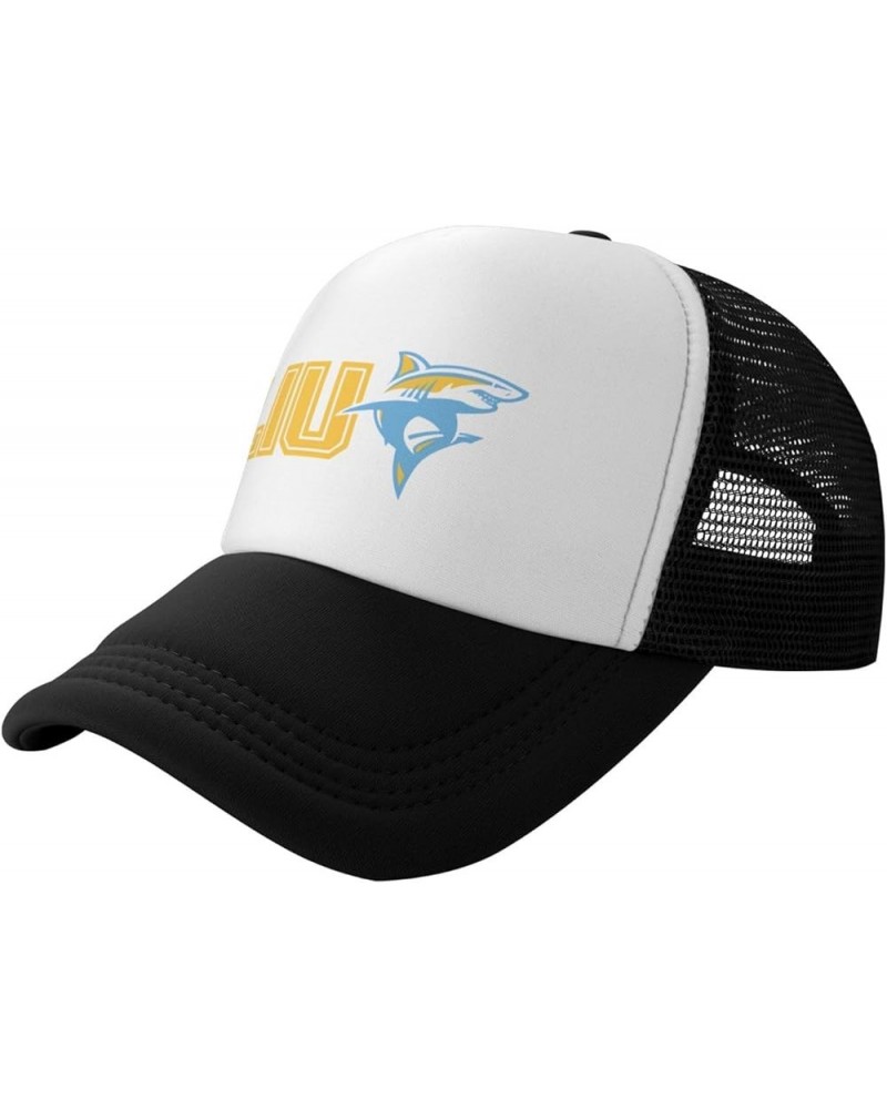 Long Island University Logo Trucker Hats for Both Men and Women - Mesh Baseball Snapback Hats Black $12.09 Baseball Caps