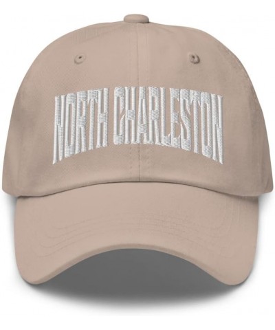 North Charleston South Carolina SC Embroidered Dad Hat Stone $19.18 Baseball Caps