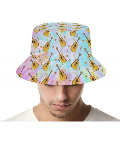 Bucket Hat Guitar Fashion Unisex Packable Travel Sun Caps Teens Women Men Novelty Outdoor Hats Guitar 5 $12.24 Bucket Hats