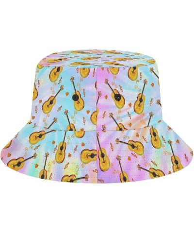 Bucket Hat Guitar Fashion Unisex Packable Travel Sun Caps Teens Women Men Novelty Outdoor Hats Guitar 5 $12.24 Bucket Hats