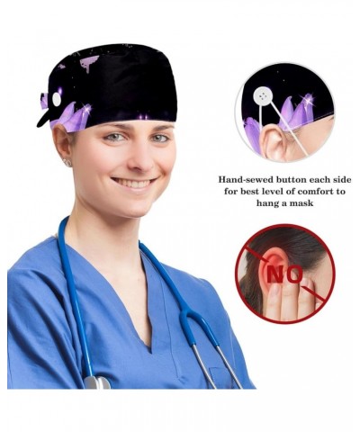 Scrub Caps,Working Cap Hat with Sweatband Headgear for Women F099x9dvja $7.93 Skullies & Beanies