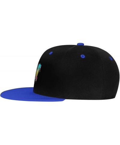 Color Letter W Snapback Hat for Men Women Baseball Cap Trucker Flat Bill Hats Dad Caps Blue $12.60 Baseball Caps