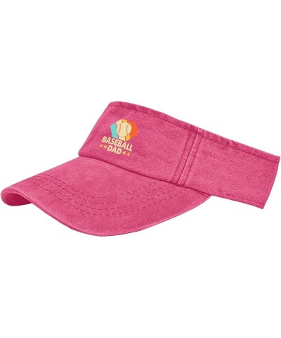 Baseball dad Caps Visor for Teens Sun Visors Flodable Sun Visors Pink $8.81 Visors