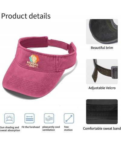 Baseball dad Caps Visor for Teens Sun Visors Flodable Sun Visors Pink $8.81 Visors