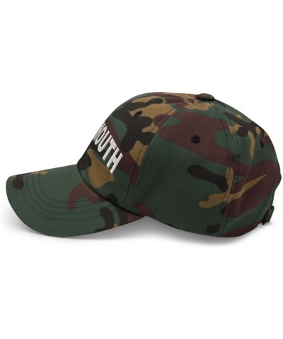 Yarmouth Maine Hat Yarmouth ME Cap Embroidered Dad Hat Adjustable Strap Closure Unisex Green Camo $20.00 Baseball Caps