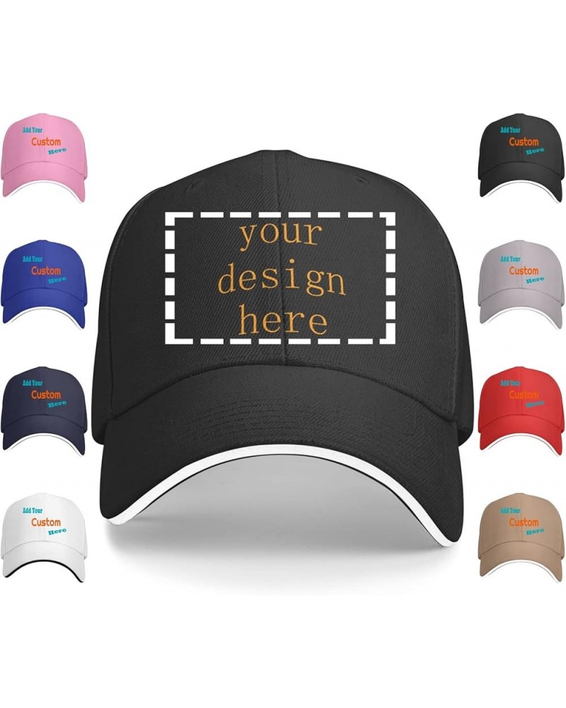 Customized Caps Your Design Here,Personalized Hats,Custom Hats Design Your Own Classic Mens Womens Trucker Hat Custom $9.37 B...