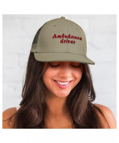 Custom Trucker Hat Baseball Cap Ambulance Driver Paramedic Cotton EMT Dad Hats for Men & Women Khaki Design Only $15.36 Baseb...