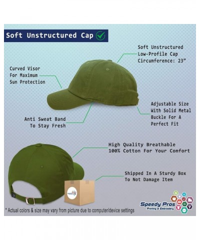 Soft Baseball Cap I Can & I Will Cotton Dad Hats for Men & Women Olive Green $16.79 Baseball Caps