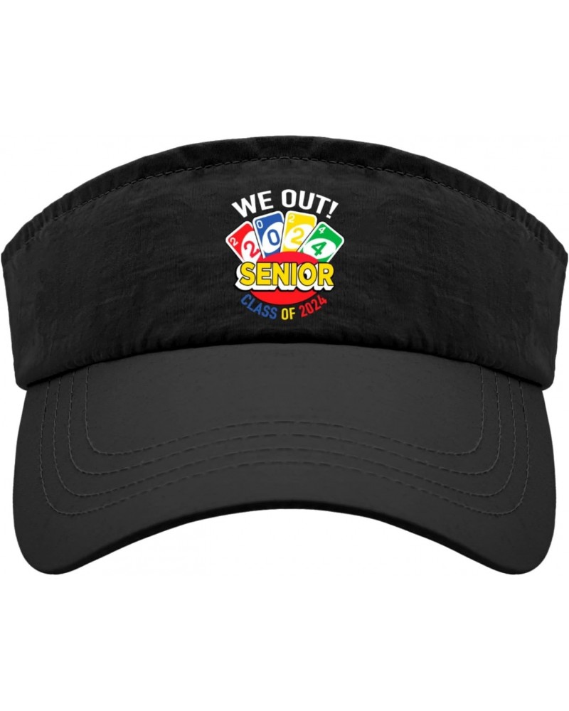 We Out Senior Class of 2024 Hats Visor for Teens Sun Visor Cool Sports Caps $11.99 Visors