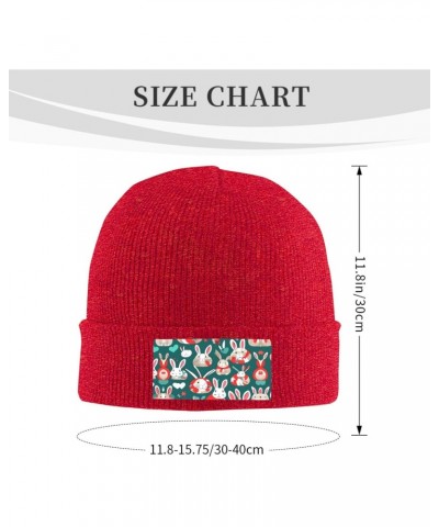 Bunny Rabbits Velvety Tufted Style,Stretchable Brimless Hat,Knitted Woolen Cap $14.11 Skullies & Beanies