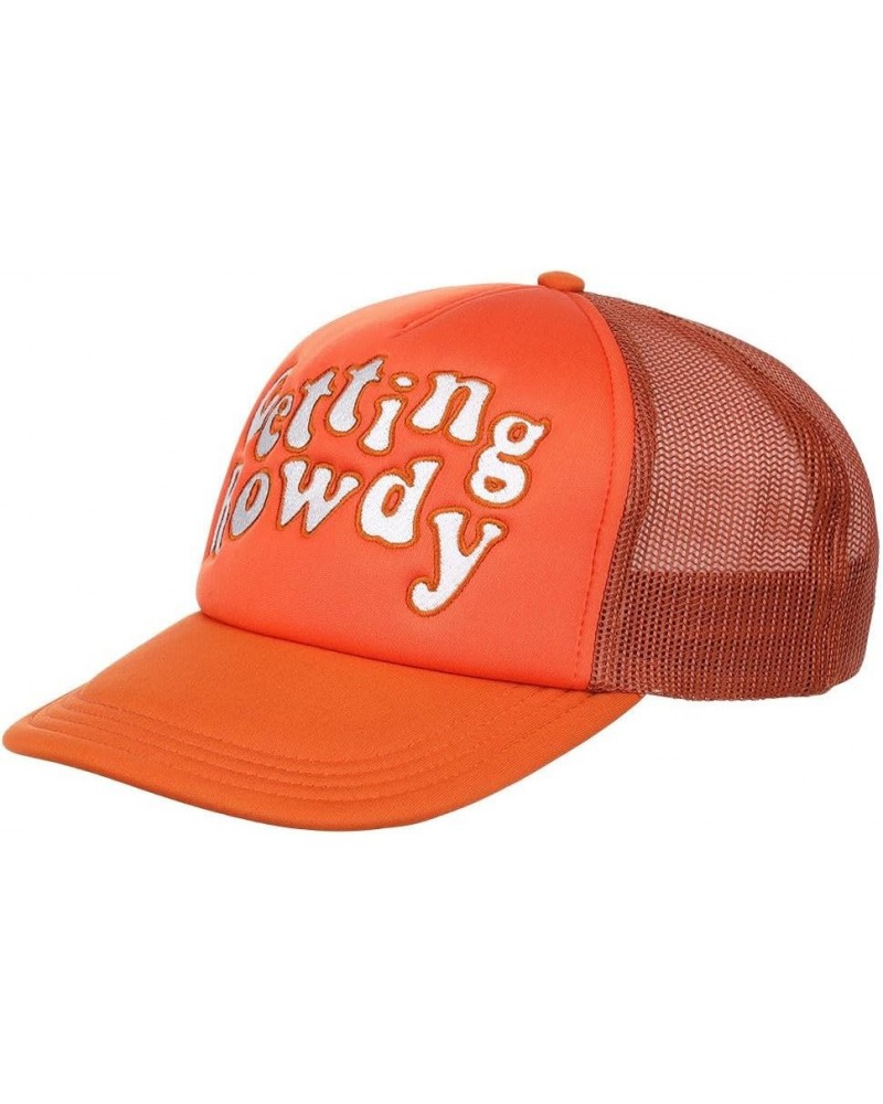 Pop Culture Foam Trucker Adjustable Snapback Cap Orange/Rowdy $14.52 Baseball Caps