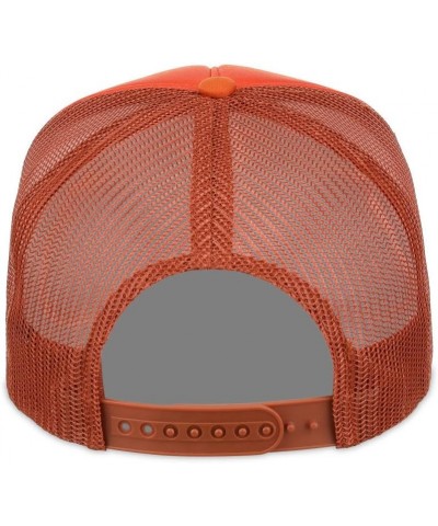 Pop Culture Foam Trucker Adjustable Snapback Cap Orange/Rowdy $14.52 Baseball Caps