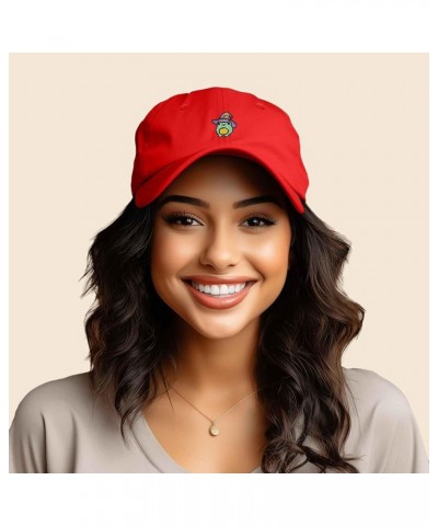 Sorcerer Frog Embroidered Cap Cotton Baseball Cute Cool Dad Hat Womens Red $13.20 Baseball Caps