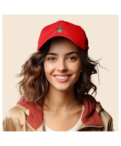 Sorcerer Frog Embroidered Cap Cotton Baseball Cute Cool Dad Hat Womens Red $13.20 Baseball Caps