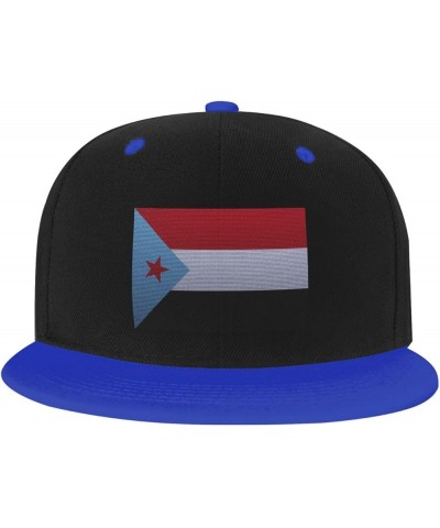 Flag of South Yemen Knitting Effect Baseball Cap for Men Women Snapback Hat Adjustable Flat Bill Hats Blue $11.37 Baseball Caps