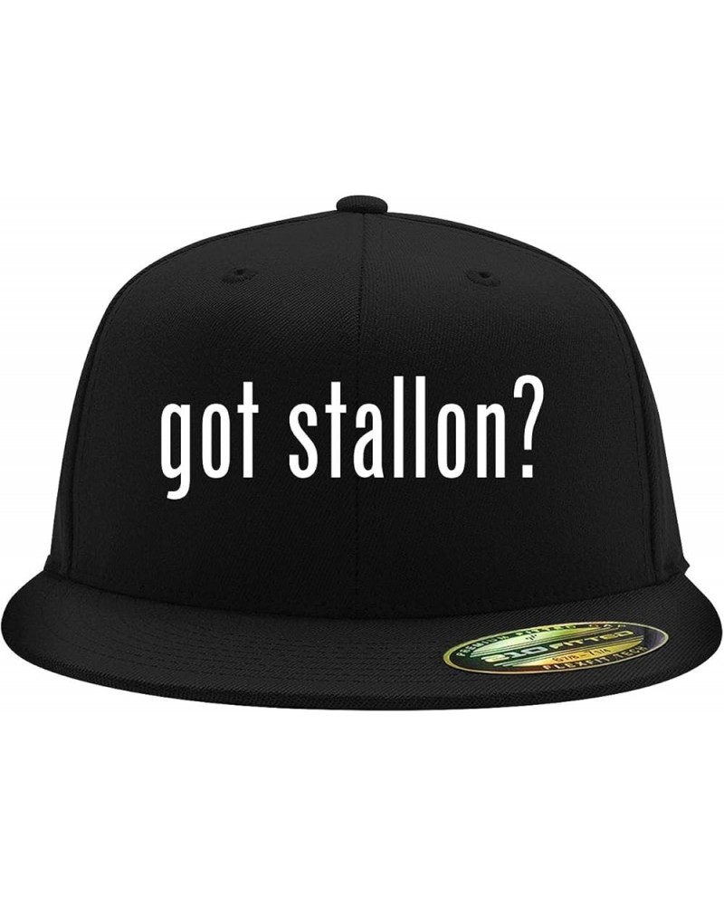 got Stallon? - Flexfit 6210 Structured Flat Bill Fitted Hat | Trendy Baseball Cap for Men and Women | Snapback Closure Black ...