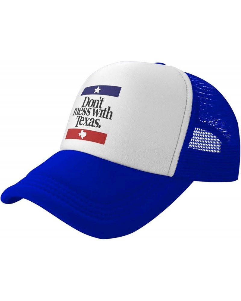 Dont Mess with Texas Trucker hat Mesh Baseball Cap Women Sun Hat Cowboy hat Men Hat Dad Hat Black Blue $10.83 Baseball Caps