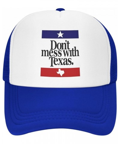 Dont Mess with Texas Trucker hat Mesh Baseball Cap Women Sun Hat Cowboy hat Men Hat Dad Hat Black Blue $10.83 Baseball Caps