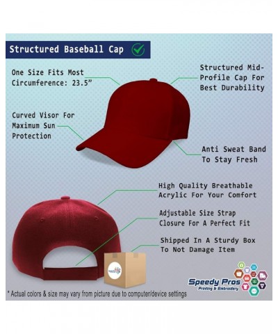 Custom Baseball Cap Riding Lawn Mower A Embroidery Dad Hats for Men & Women Burgundy Design Only $12.15 Baseball Caps