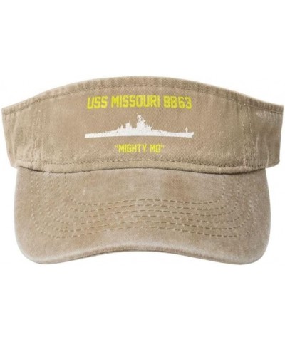 USS Missouri Bb-63 Flag-Baseball Caps Trucker Hats Denim Hats Cowboy Knit hat Fisherman's hat Natural $15.72 Baseball Caps