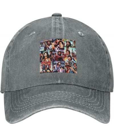 Big Movie Trouble in Little Baseball Cap Adjustable Classic Unisex Vintage Denim Hat Washed Cotton Soft Cap Black Gray $12.79...