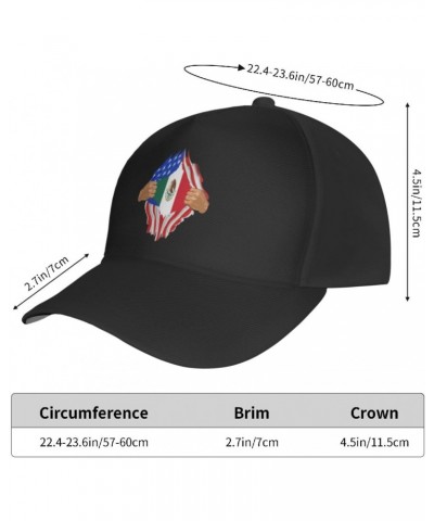 Hand Tear Flag of Mexico Baseball Cap Men's and Women's Baseball Hat Adjustable Casual Outdoor Breathable Caps Truck Driver H...