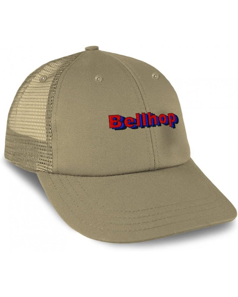 Custom Trucker Hat Baseball Cap Bellhop Guests Cotton Luggage Dad Hats for Men & Women Khaki Design Only $12.80 Baseball Caps