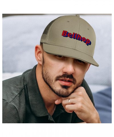 Custom Trucker Hat Baseball Cap Bellhop Guests Cotton Luggage Dad Hats for Men & Women Khaki Design Only $12.80 Baseball Caps