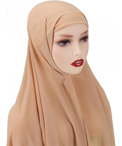 1Pcs Chiffon Hijab Scarf For Women Instant Hijab Muslim Ladies Islam Hijab Scarf Muslim Wrap Headscarf Q $16.25 Scarves