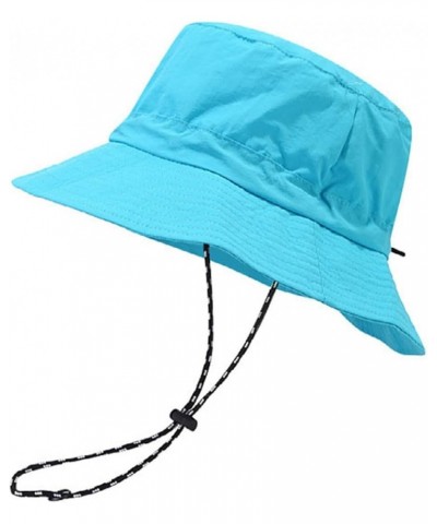 Men's and Women's Outdoor Fisherman's Hat Quick-Drying Foldable Anti-UV Sun Hat Light Blue $10.11 Sun Hats