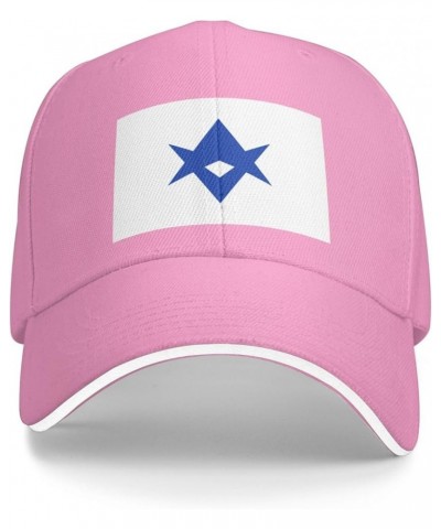 Flag of Toyota Aichi Sandwich Hat Adjustable Baseball Cap Black Pink $13.24 Baseball Caps