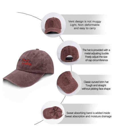 Be Kind of A Bitch Golf Hat Cute Hat Pigment Black Black Bucket Hat Gifts for Men Hiking Caps Wine Red $11.13 Sun Hats