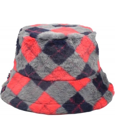 Women's Winter Bucket Hat Packable Unisex Trendy Soft Fluffy Warm Lightweight Fisherman Cap for Women Men Rd2 $8.71 Fedoras