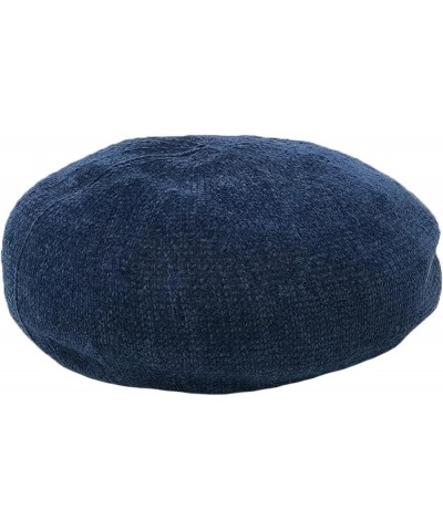 Woman Winter Fashion Vintage Berets Female French Style Solid Color Round Dome Hat Ladies Adjustable Artist Cap Blue $10.60 B...